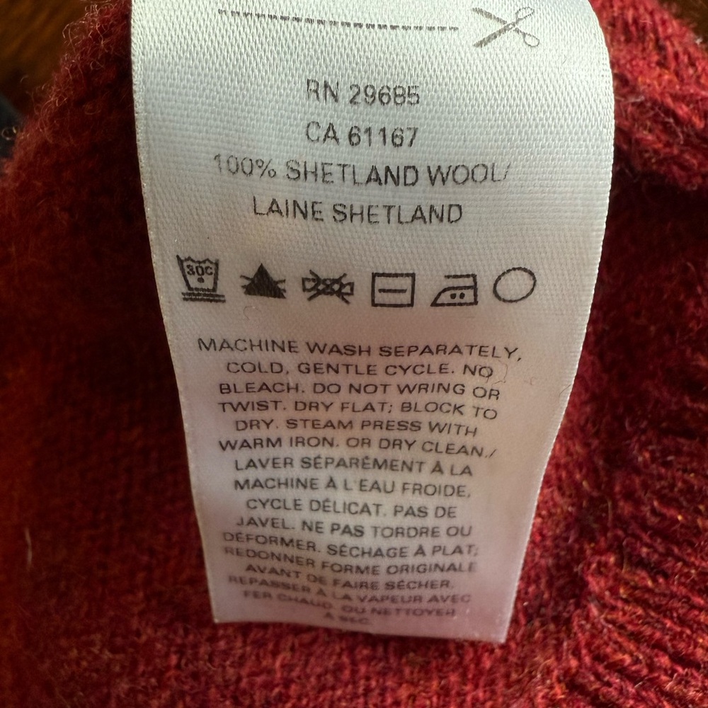 Pendleton Washable Wool Women's Rust Cardigan Swe… - image 7